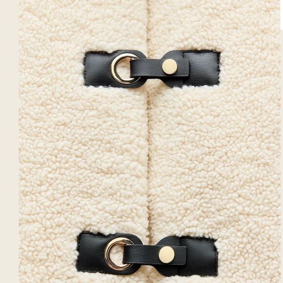 Zara Ecru fully lined jacket sz L NWT - Picture 11 of 11